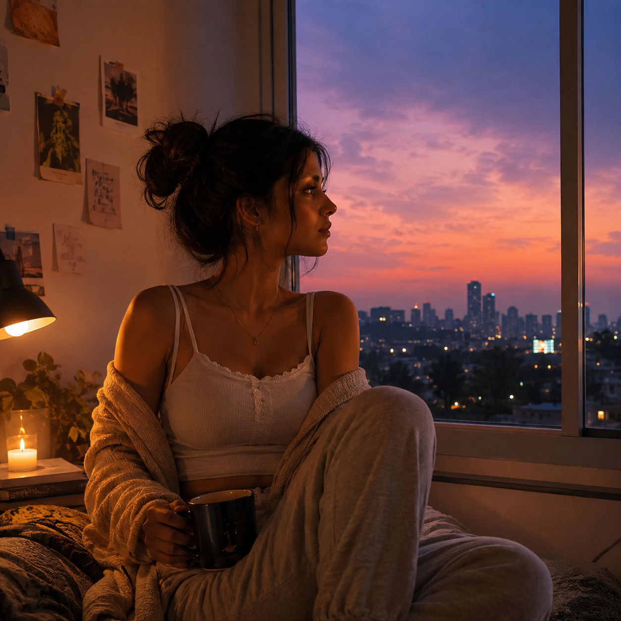Girl evening