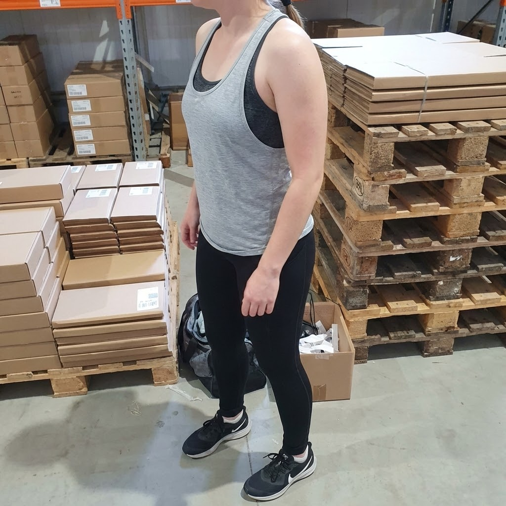 change clothing to gym look