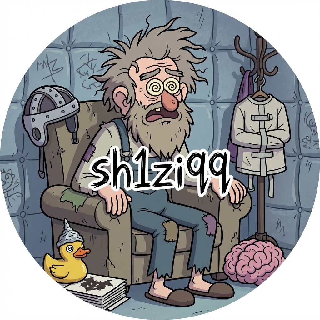 сделай аватарку мультяшную на ней должен быть какой-то шизоидный дед по-типу Стэнли Филбрик Пайнс (Мак Гакет), вокруг него странные вещи из психушки, по центру никнейм sh1ziqq