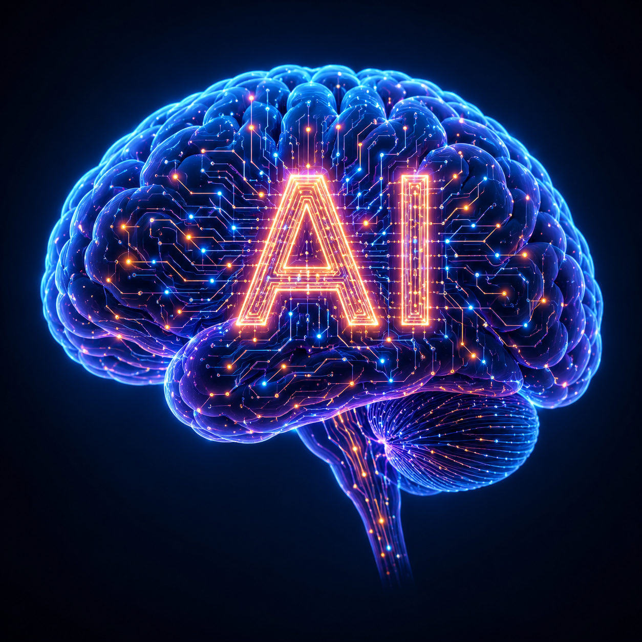 haz un cerebro con la palabra AI